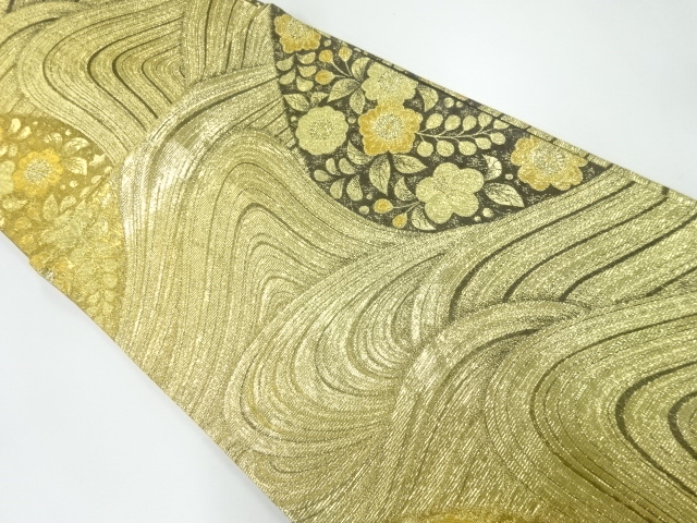 JAPANESE FUKURO OBI FOR FURISODE / WOVEN TSUJIGAHANA